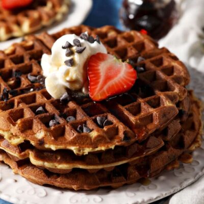 The-Speckled-Palate-Chocolate-Chip-Waffles-Photo-683x1024